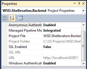 Project properties